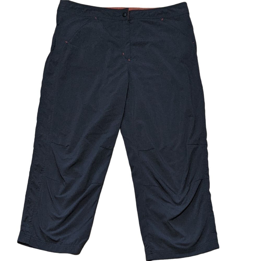 LL Bean women's hiking capris nylon bottoms outdoor wear active vintage 14r